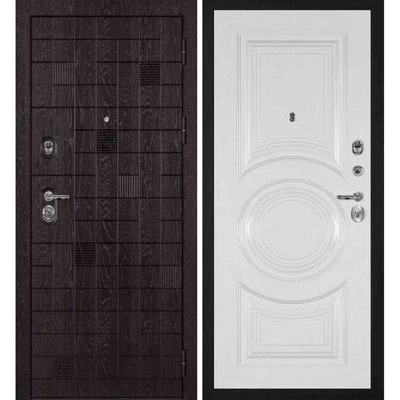 Входная дверь Нона-36 панель фрезерованная PR-177 белая