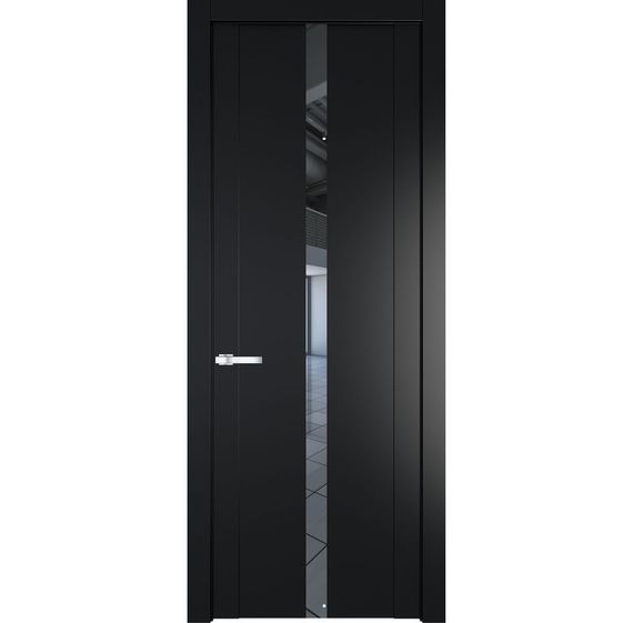 Межкомнатная дверь 1.8P блэк остеклённая