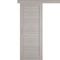 Фото обратной стороны двери купе 501.2 серый дуб с зеркалом с одной стороны