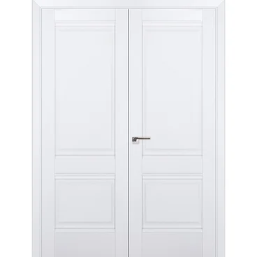 Двустворчатая распашная дверь Кобальт 11.1 аляска глухая