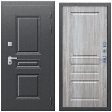 Входная уличная дверь Диксон дуб сонома светлый внутри