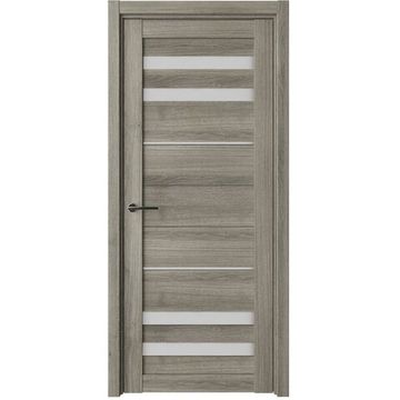 Межкомнатная дверь Пекин экошпон пепельный ясень со стеклом