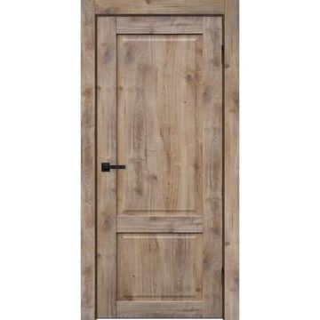 Межкомнатная дверь экошпон Классик 2 дуб болтон глухая