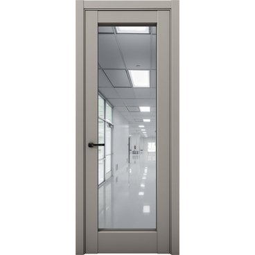 Межкомнатная дверь Кобальт 42 варм грей с зеркалом