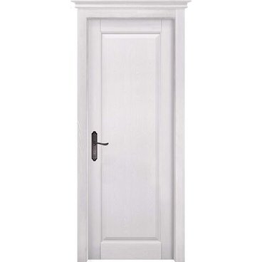 Межкомнатная дверь массив сосны ОКА Андромеда Браш эмаль айсберг глухая