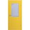 Фото двери Белли желтая эмаль RAL 1018 со стеклом