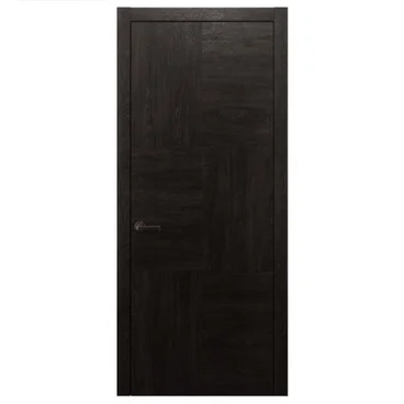 Межкомнатная дверь массив дуба Alvero Флэт-III винтаж глухая