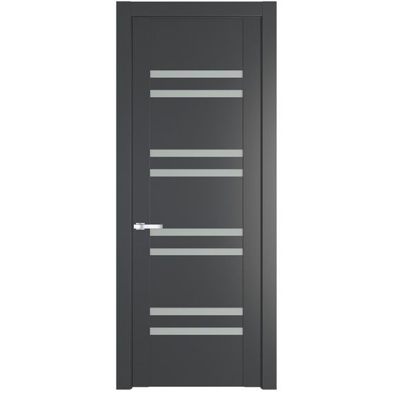 Межкомнатная дверь эмаль Profil Doors 1.6P графит остеклённая