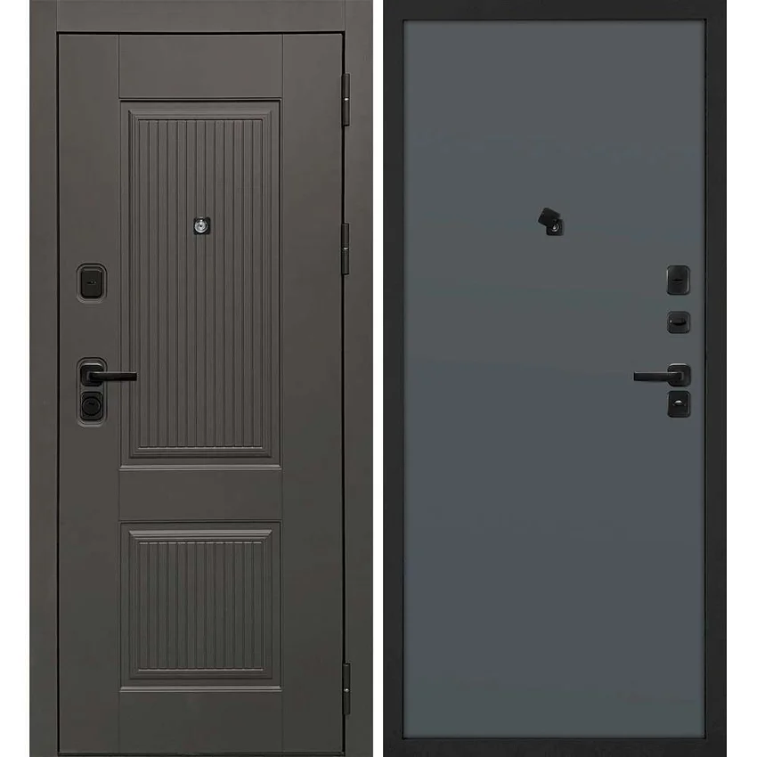 Входная дверь Линея-214 панель гладкая графит