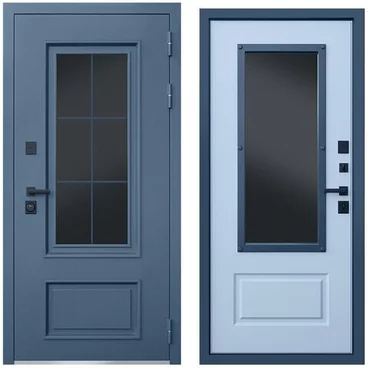 Входная уличная дверь Эльбрус с окном