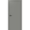 Межкомнатная дверь экошпон Неаполь 1 серый кромка ABS глухая