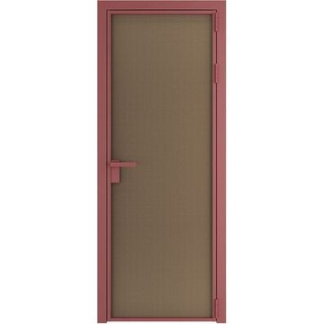 Алюминиевая межкомнатная дверь 1AP красный антрацит перламутр бронза элегант