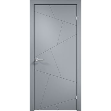 Межкомнатная дверь эмаль Дверцов Тиволи 2 RAL 7047 глухая