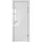 Межкомнатная дверь DG-500 серый глянец AL кромка хром с 2-х сторон