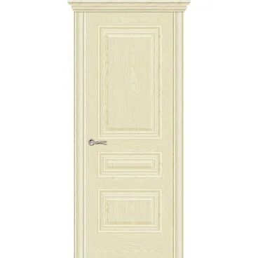 Межкомнатная дверь шпонированная Ситидорс Элеганс 2 ясень крем глухая