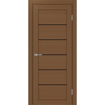 Межкомнатная дверь экошпон Турин 501АПП.1 орех с молдингом