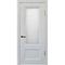Фото межкомнатной двери экошпон Алтай 802 barhat light grey остеклённая