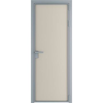 Алюминиевая межкомнатная дверь 1AP серебро перламутр белый элегант