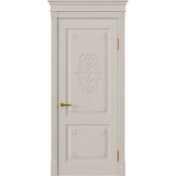 Межкомнатная дверь массив дуба Viporte Флоренция Декор мускато глухая