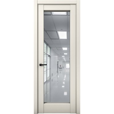 Межкомнатная дверь Кобальт 42 магнолия с зеркалом