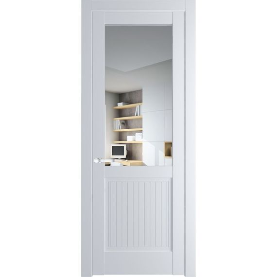 Межкомнатная дверь 3.2.2PM вайт остеклённая