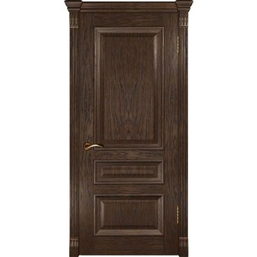 Межкомнатная дверь шпон Luxor Фараон 2 дуб морёный глухая