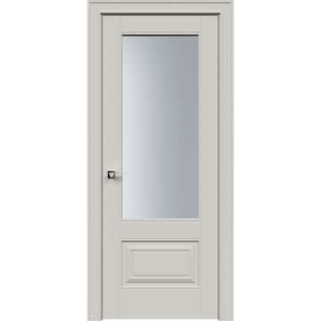 Межкомнатная дверь эмаль Дельта 2 латте со стеклом