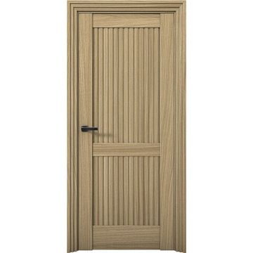 Межкомнатная дверь Никель 2 дуб светлый глухая