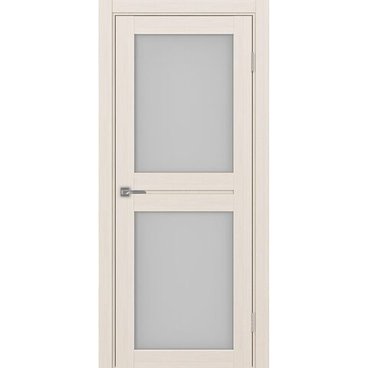 Межкомнатная дверь экошпон Турин 520.212 ясень перламутровый остеклённая