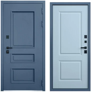 Входная уличная дверь Эльбрус лайт софт грей внутри