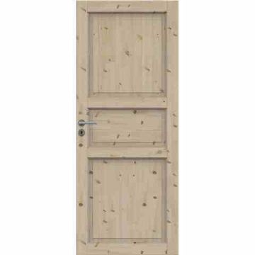 Финская дверь с четвертью массив сосны Традиция под покраску глухая