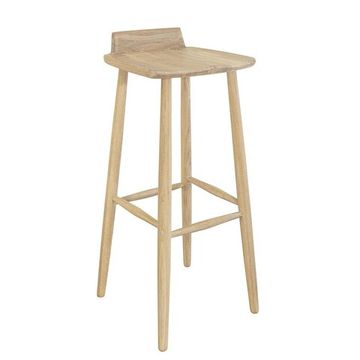 Стул барный Асти цвет берёза из массива дуба