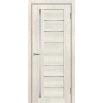 Межкомнатная дверь экошпон Мариам Техно-801 бьянко стекло сатинат графит