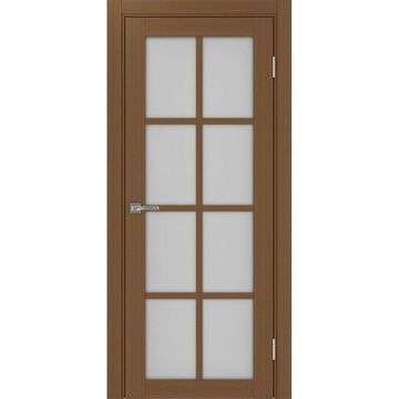 Межкомнатная дверь экошпон Турин 541.2222 орех остеклённая