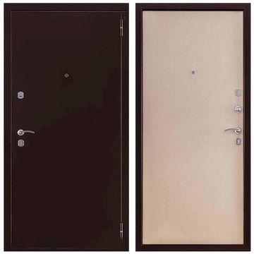 Входная дверь Триумф 2 антик медь панель ПВХ белёный дуб