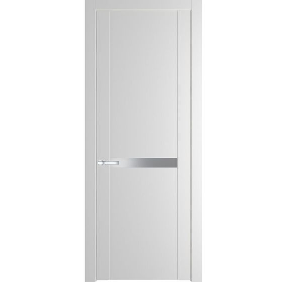 Межкомнатная дверь 1.4P крем вайт остеклённая