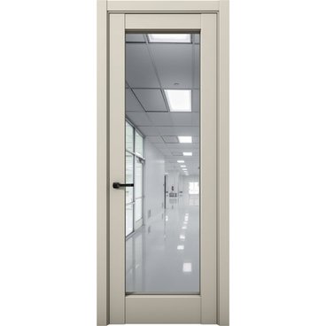 Межкомнатная дверь Кобальт 42 силк грей с зеркалом