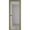 Алюминиевая межкомнатная дверь 1AХ шампань остеклённая