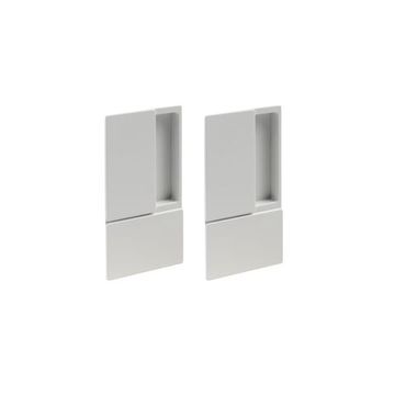 Дверная ручка c замком AGB WAVE белая матовая