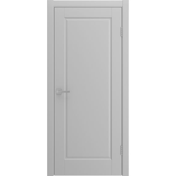 Фото двери Аморе светло-серая эмаль глухая