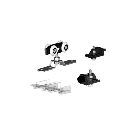 Фото комплекта фурнитуры для раздвижной двери HERKULES с верхней направлющей для дверей до 120 кг