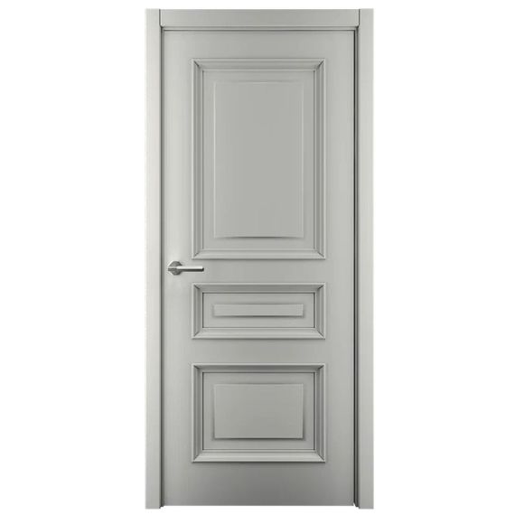 Фото межкомнатной двери эмаль Багет 3 серая глухая