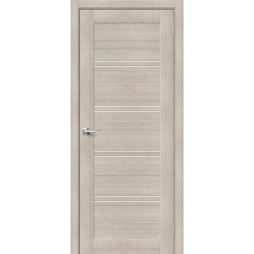 Фото межкомнатной двери экошпон El Porta Порта-28 cappuccino veralinga остеклённая