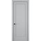 Межкомнатная дверь керамик SC 1 шеллак серый глухая
