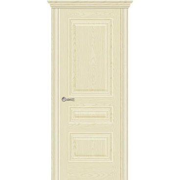 Межкомнатная дверь шпонированная Ситидорс Элеганс 2 ясень крем глухая