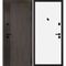 Входная дверь Вертикаль дымчатый камень дуб морёный панель гладкая белая