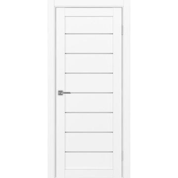 Межкомнатная дверь экошпон Турин 508.12 белый снежный остеклённая