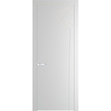 Межкомнатная дверь эмаль 25PW крем вайт глухая