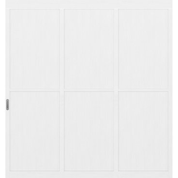 Раздвижная межкомнатная перегородка каскад экошпон 102.11 Белый лёд