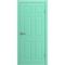 Межкомнатная дверь Дуэт бирюзовая эмаль RAL 6027 глухая